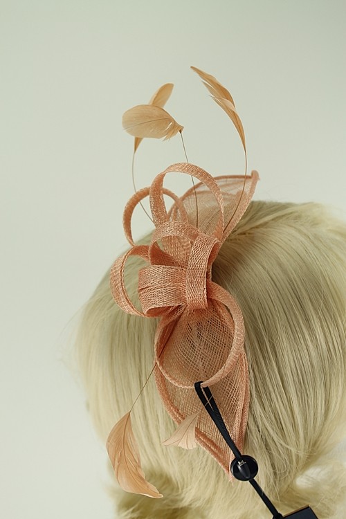Failsworth Millinery Aliceband Sinamay Fascinator with Matching Bag