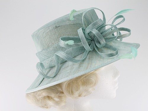 Elegance Collection Sinamay Loops Wedding Hat