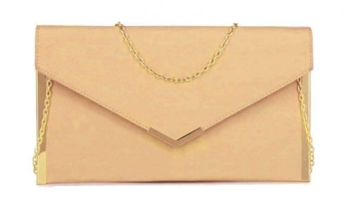 Papaya Fashion Envelope Faux Leather Bag
