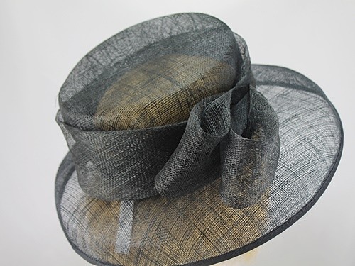 British Hat Guild Black Formal Hat