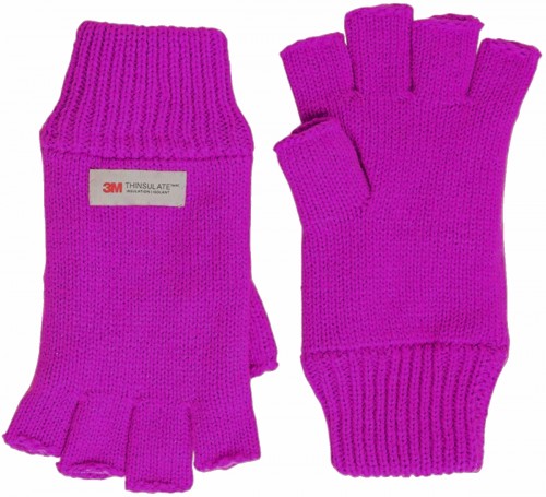 Thinsulate Beanie with Matching Fingerless Gloves