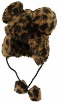 Hawkins Collection Peruvian Fur Hat with Pompoms
