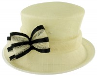 Failsworth Millinery Two Tone Bow Wedding Hat