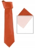 Max and Ellie Mens Tie and Pocket Square Set in Coral