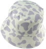 Unisex Kids Reversible Packable Summer Printed Bucket Hat  in Cow Lilac
