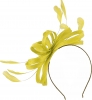 Failsworth Millinery Sinamay Loops Fascinator in Lemon