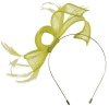 Max and Ellie Sinamay Fascinator in Lime
