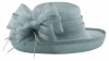 Hawkins Collection Bows and Feathers Upbrim Wedding Hat