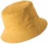 Failsworth Millinery Cotton Reversible Bucket Hat in Mustard