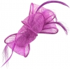 Aurora Collection Small Sinamay Clip Fascinator in Pink