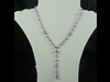 Bead and Chip Necklace in Purple