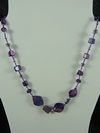 Natural Stone Necklace in Purple