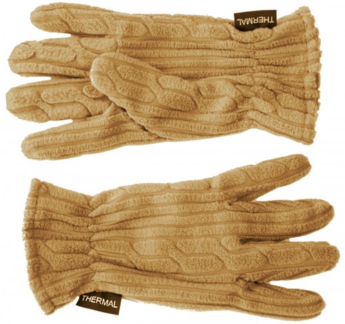 SSP Hats Thermal Patterned Fleece Gloves