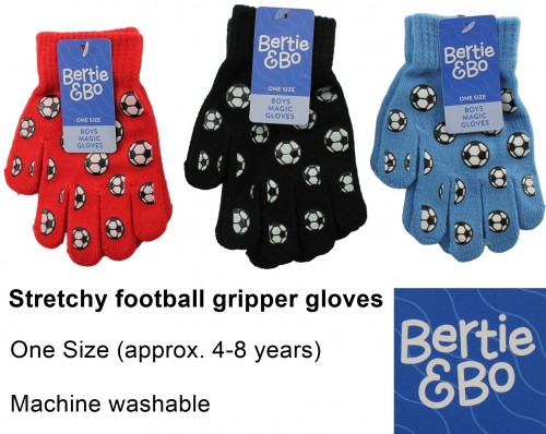 Bertie & Bo Kids Football Gripper Gloves