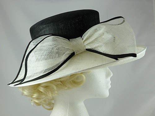 black and white wedding hats uk