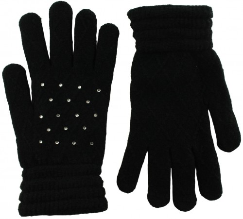 Foxbury Ladies Diamante Gloves