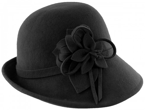 Hawkins Collection Wool Felt Vintage Cloche Bucket Hat