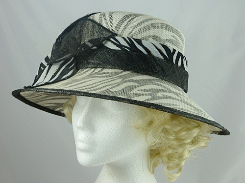 Black and White Occason Hat