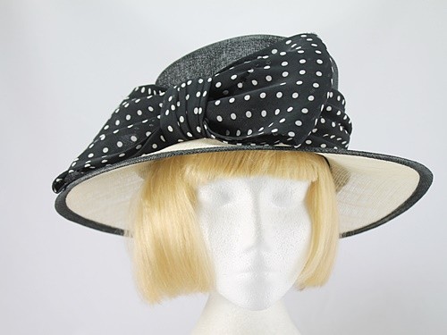 Black and White Wedding Hat