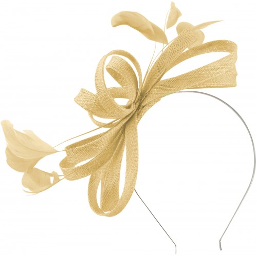 Failsworth Millinery Sinamay Loops Fascinator with Matching Sinamay Bag