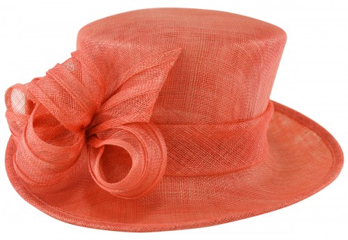coral hats and fascinators