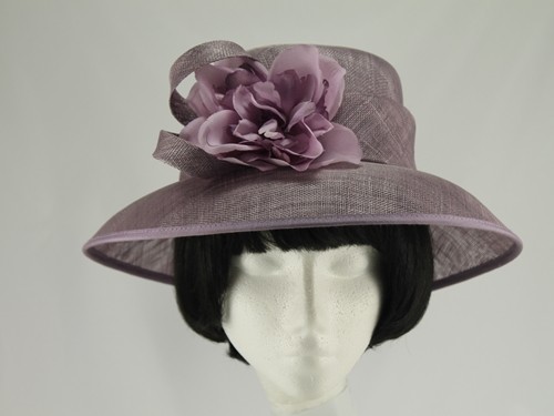 lilac wedding hat
