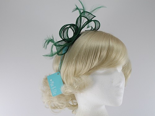 Max and Ellie Sinamay Fascinator with Matching Occasion Bag