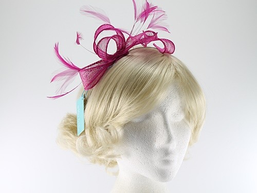 Max and Ellie Sinamay Fascinator with Matching Occasion Bag