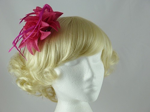 Aurora Collection Flower and Biots Fascinator