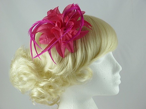 Aurora Collection Flower and Biots Fascinator