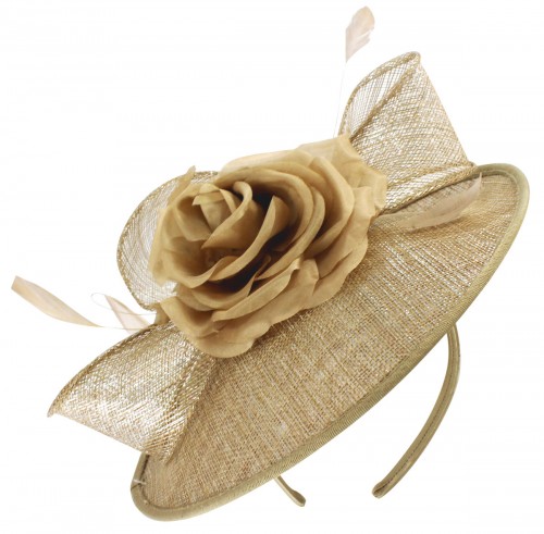 Failsworth Millinery Silk Rose Disc Headpiece