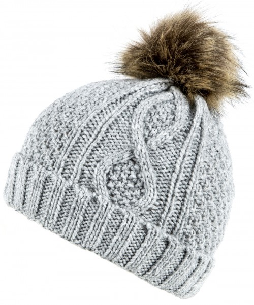 Boardmans Kelly Cable Knit Beanie Bobble Ski Hat