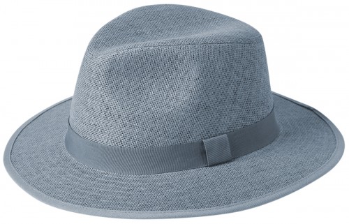 Failsworth Hats Straw Trilby Hat Dove Grey 