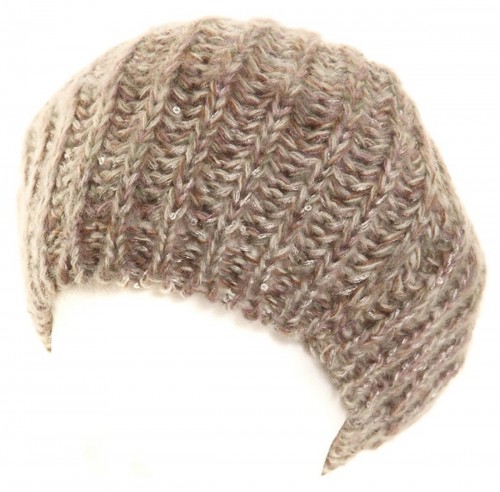 Hawkins Knitted Sequin Beret