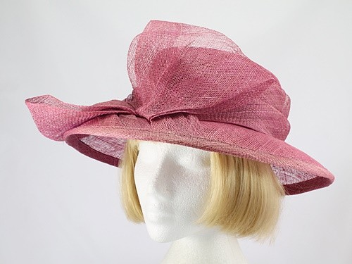 raspberry wedding hats