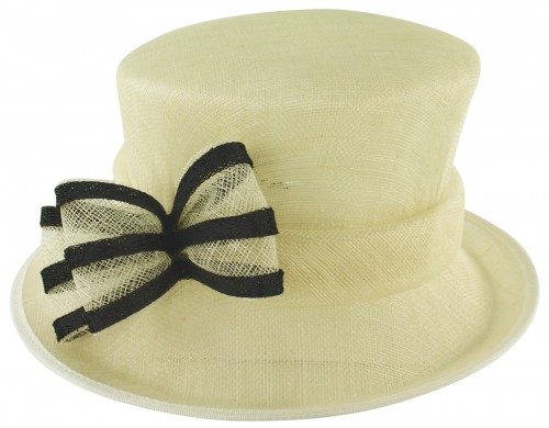Failsworth Millinery Two Tone Bow Wedding Hat