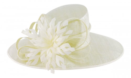 ivory wedding hat