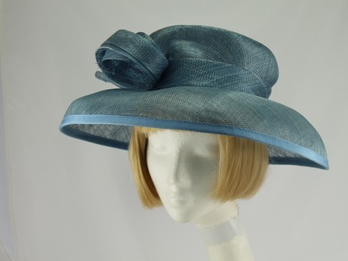 Jacques Vert Grey Blue Formal Hat