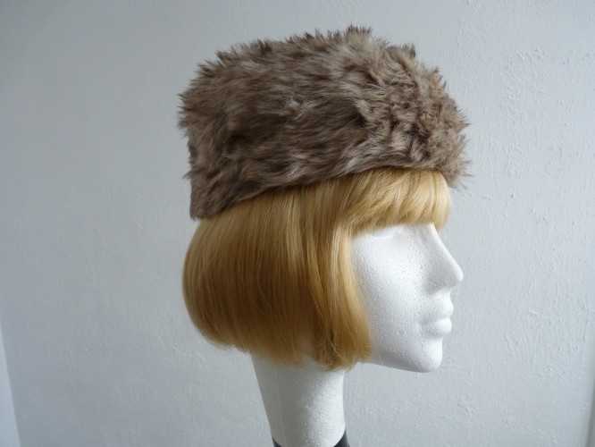 Ladies hat Pale Brown Fur