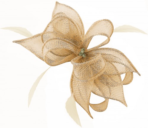 Failsworth Millinery Sinamay Diamante Clip Fascinator