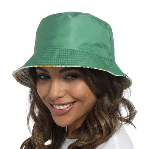 Foxbury Ladies Reversible Printed Bucket Sun Hat