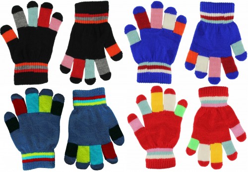 Magic Set of Four Multicoloured Gloves