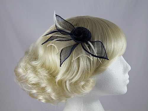 Aurora Collection Rose Two Tone Fascinator