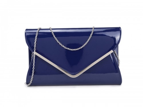 large navy clutch bag uk