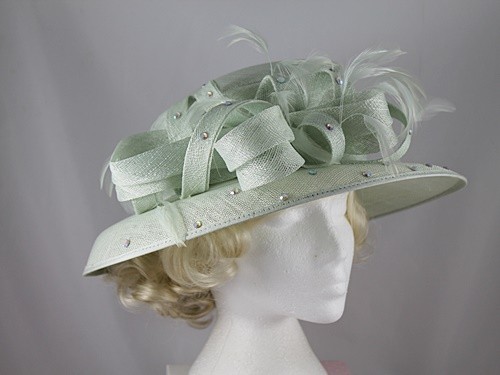 Nigel Rayment Pale Green Wedding Hat