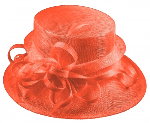 Elegance Collection Sinamay Loops Wedding Hat