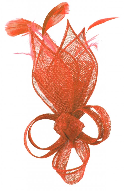 Max and Ellie Lily Comb Fascinator in Orange