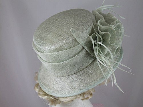 pale green wedding hats