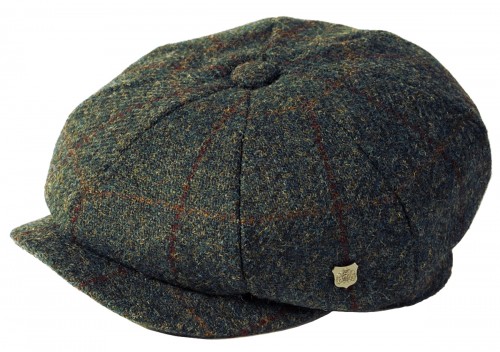 Failsworth Millinery Carloway Harris Tweed Baker Boy Cap