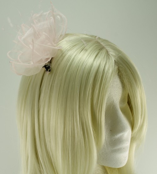 J Bees Millinery Organza Loops Clip Fascinator